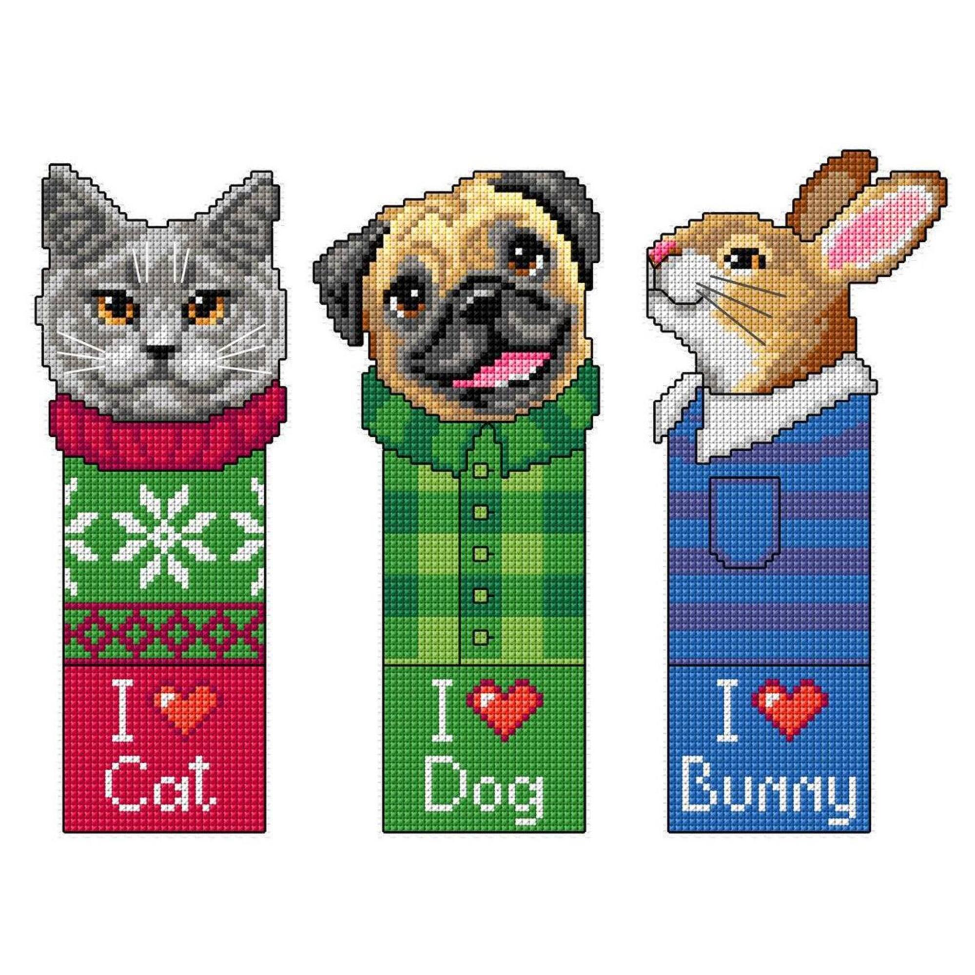 Orchidea Pets Counted Cross Stitch Kit Set